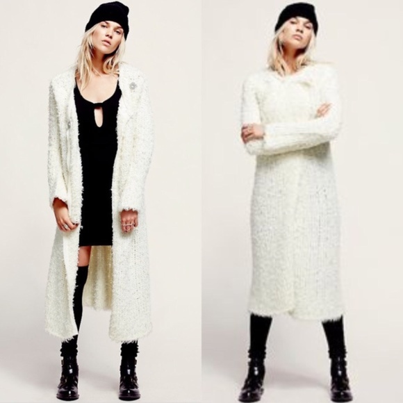 Free People Sweaters - NWT Free People Jagger Shaggy Maxi Coat / Sweater